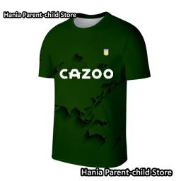 Avfc-manga curta camiseta esportiva para homens e crianças, avfc, camisa de futebol, verão, recém-chegados, 2024 - Image 2