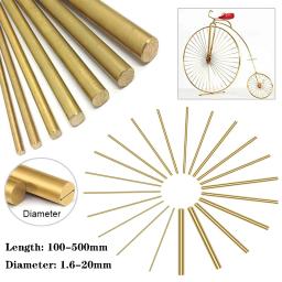 Round Brass Round Bar Rod, DIY Faca Handle, Circular Wire Tube, Modelmaking Brass Rod, Diâmetro 1.6-20mm, Comprimento 100-500mm - Image 6