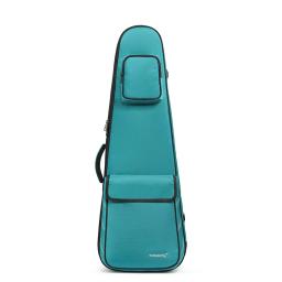 Estojo impermeável para guitarra elétrica, saco grosso, detalhe macio, cinza, preto, azul, vermelho, capa de transporte, acessórios Gig Backpack, 28 mm - Image 5