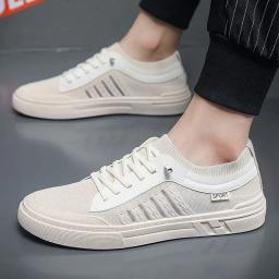 sapato masculino tenis corrida masculino tênis de corrida tenis masculino casual sapatos Tênis respirável dos homens Verão Casual Mocassins Leve Cabeça Redonda Cor Sólida Antiderrapante Flats Zapatillas Para Hombres - Image 3