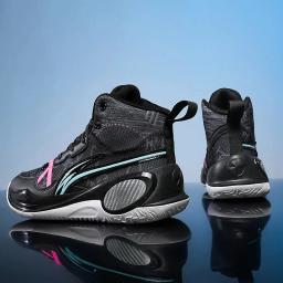 Tênis de basquete para homens e mulheres, designer de marca, cano alto, botas de basquete, moda, estilo de rua, calçados esportivos masculinos - Image 1
