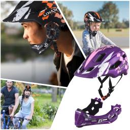 LIXADA-Capacete de ciclismo completo destacável para crianças, capacete ajustável para crianças, patinação - Image 4