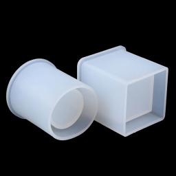 Resina epóxi moldes de concreto, molde da vela, molde do silicone, flor seca, resina artesanato decorativo, DIY armazenamento caneta titular molde - Image 2