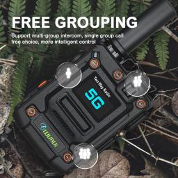 Isfriday M08 walkie-talkie 5000km Longo Alcance de Conversa 4g LTE POC Rede Rádio Cartão Sim Walkie Talkie rádio wo way - Image 1