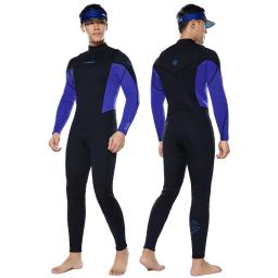 Pele De Mergulho De Manga Completa De Neoprene Premium Para Homens, Fatos De Zíper No Peito, 3mm, 2mm, Caça Lança, Mergulho, Surf, Canoagem, Mergulho - Image 1