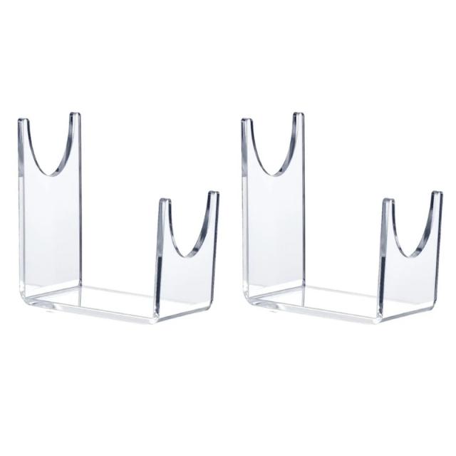 Suporte Acrílico para Shofar em 2 Peças - Expositor Elegante e Decorativo em Estilo Cavalete
