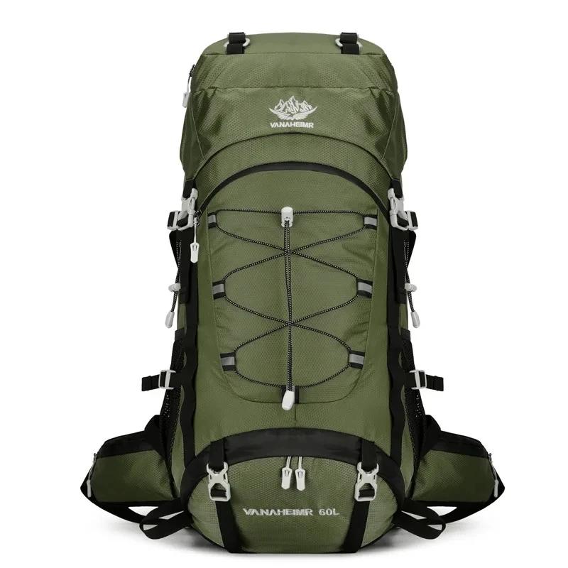 Grande Capacidade Outdoor Camping Mochila, Escalada Bag, impermeável, Montanhismo, Caminhadas, Trekking, Sacos de Desporto, 60l - Image 1