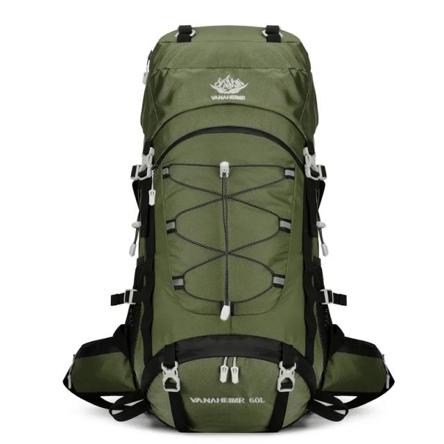 Mochila Impermeável de Grande Capacidade para Camping e Trekking - 60L Ideal para Escalada e Aventuras ao Ar Livre