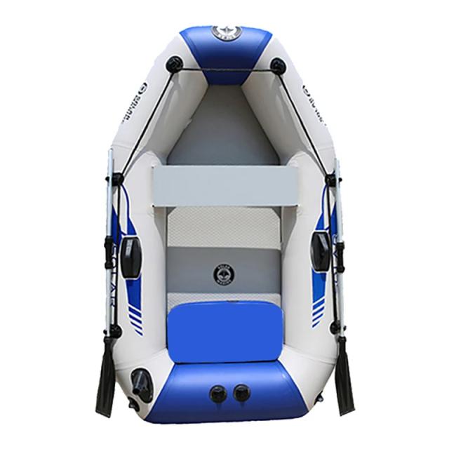 Barco Inflável Solarmarine para 2 Pessoas - Caiaque de Pesca de 2m em PVC com Acessórios Gratuitos para Surf e Deriva