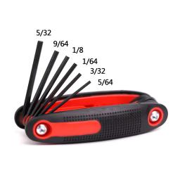 9 em 1 dobrável allen hex chave conjunto chave dispositivo ferramentas de reparo tiro com arco acessórios ferramenta - Image 3