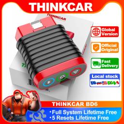 Thinkcar bd6 obd2 scanner sistema completo de diagnóstico óleo immo ets bleed freio redefinição vitalício livre todos os carros automáticos via thinkdiag app - Image 1