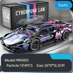 1314 pçs kits de construção para adultos lamborghini técnico 1:14 corrida supercar bloco de construção brinquedos para crianças presentes natal - Image 1