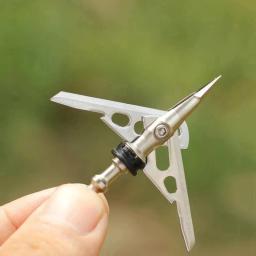 Caça Tiro com arco Parafusos Seta Broadheads, 2-Blade, 100 grãos, 2.3 "Cut Seta Dicas, caixa do presente grátis, 12pcs - Image 6