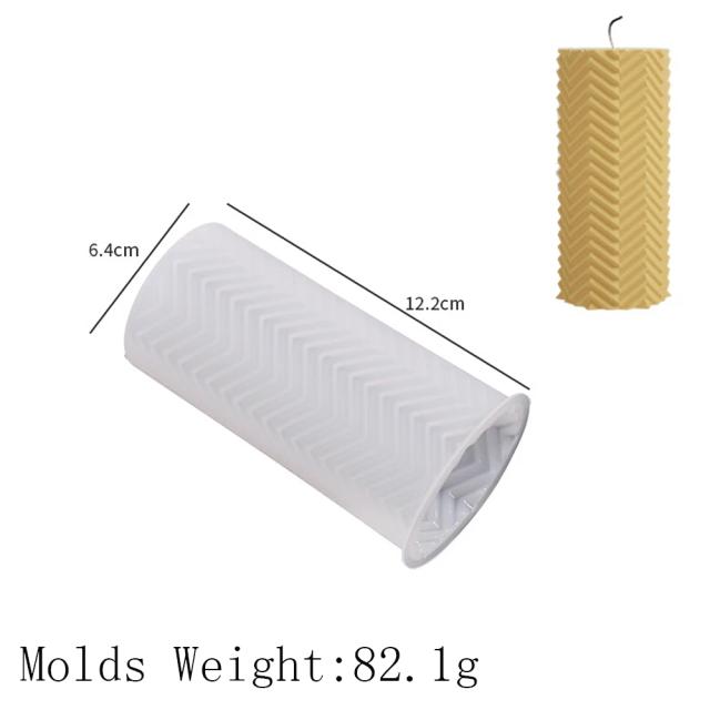 Molde de Silicone para Velas Cilíndricas: Crie Velas Perfumadas e Artesanato em Casa