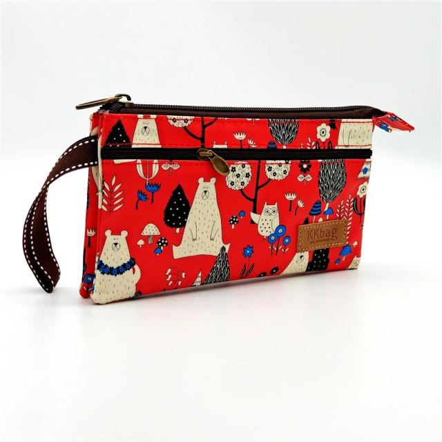 Cartoon Animais Bolsa Feminina: Mini Carteira, Porta-Cartão e Saco de Armazenamento Estiloso e Prático