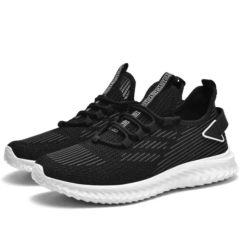 Tênis de tecido elástico respirável para homens, confortável tênis esportivo de corrida, leve, macio, tamanho grande 47, 48, novo, 2022 - Image 1