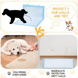 Wall Pee Pad Holder para cães, Almofada de treinamento Potty Clear Dog Pad, Almofada de Pee Pegajosa Invisível, Clipes de parede, 4 pcs, 6pcs - Image 5