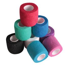 Bandagem elástica de gaze autoadesiva, ataduras de gaze respiráveis, esportes, dedo de fixação, pulso, perna, cuidados com o bebê, 2,5 cm, 5 cm, 10cm x 4,5 m, 1 rolo - Image 2