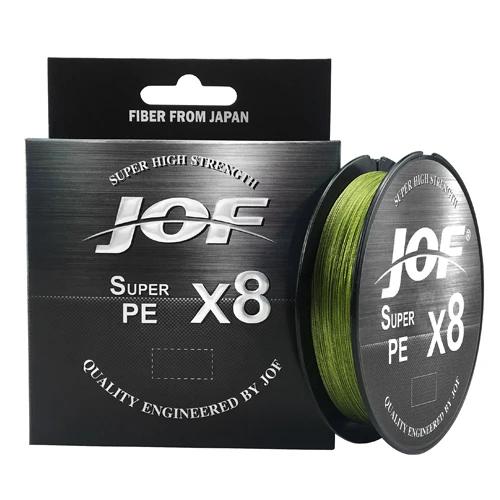 JOF Linha de Pesca Trançada 8 Fios Multifilamento 150m 300m 500m