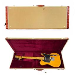 Estojo rígido para guitarra elétrica, rígido de madeira retangular para guitarras tl st, tipo sg com almofada de travamento - Image 5
