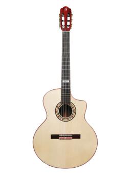 NATASHA-Guitarra De Madeira Rosa, Madeira Maciça, Corda De Nylon, Freeboost, FC7, 41" - Image 1