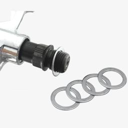 Aço inoxidável Pedal Spacer para Bike Crankset Proteção, Peças de bicicleta, Acessórios de ciclismo, Montando Cor Prata - Image 1