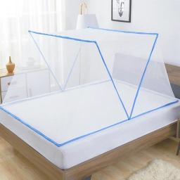 Mosquiteiro Dobrável Cama de Bebê Rede Mosquiteira Dobrável para Crianças Sem Instalação Inferior Rede Mosquiteira Dobrável - Image 1
