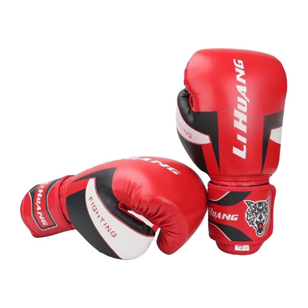 Luvas de Boxe de Couro PU para Homens e Mulheres, Artes Marciais, Equipamento de Treinamento, MMA, Kickboxing, Karatê, Muay Thai - Image 1
