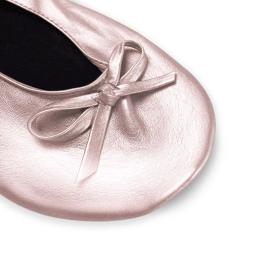 Sapatos de Balé Macio Dobrável para Meninas, Sistema De Couro PU, Prática De Dança, Sapatos De Balé Interior, Sapato De Desempenho Das Meninas - Image 3