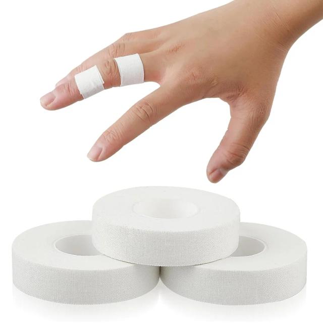 Fita Adesiva Esportiva Pele-Friendly para Proteção de Dedos em Artes Marciais e Atividades Atléticas - 3 Rolos