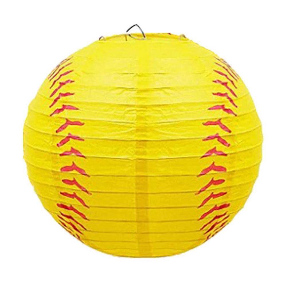 Decoração suspensa na bola, feita à mão, tema esportivo, beisebol, basquetebol, forma do futebol, casamento, festa, 20cm - Image 1