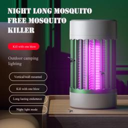 Assassino do Mosquito elétrico, Armadilhas Fly, Carregamento USB, Repelente para exterior, interior, Assassino do pátio, Armadilha de insetos - Image 1