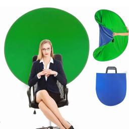 Chromakey Photography Studio Chair, fundo dupla face, pano de fundo, tela verde e azul, jogo ao vivo - Image 2