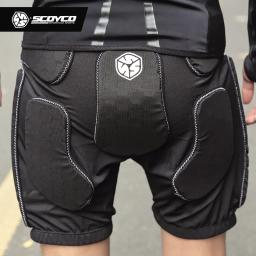 Calções de Motocross com Equipamento de Proteção, Skate, Esqui, Corrida, Esportes, Mountain Bike, MTB, Enduro, Calças Curtas - Image 1