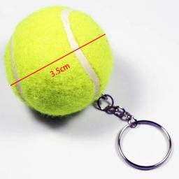 Novo design de tênis bola chaveiro carro chaveiro esporte corrente tira cor saco pingente chaveiros para o homem feminino presente atacado 17109 - Image 4