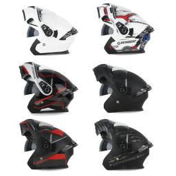 Uchoose DOT Aprovado Capacetes Crash Moto Equipamento de Proteção Homens Mulheres Flip Up Capacete Motocicleta Viseira Soleira Dupla - Image 2