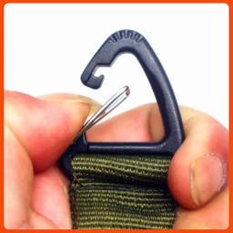 1pc multiuso luva gancho luvas de trabalho clipe de segurança ao ar livre tático luvas escalada corda fivela armazenamento acampamento pendurado buck - Image 3