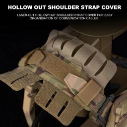 Paintball Modular MOLLE colete tático, Airsoft Plate Carrier, Quick Release Buckle, Caça Vest, Conforto Forro Equipamento de proteção - Image 4