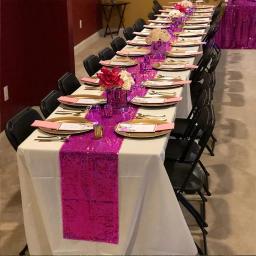Corredor De Mesa De Lantejoulas Com Brilho, Decoração De Mesa Em Casa, Festa De Casamento, Aniversário, Natal, Hotel, 30x180cm - Image 3