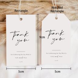 Cartão de agradecimento personalizado para convidados, Custom Feliz Natal Shower Party Decorações, Minimalista Abastecimento, Presente Tags - Image 6