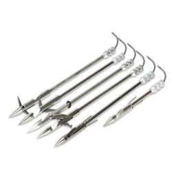 6 pçs aço inoxidável peixe dardos estilingue arco seta caça pesca catapulta dardo arpão profundo-água tiro acessórios de peixe - Image 2