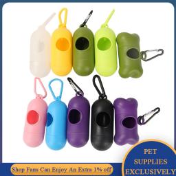 Sacos biodegradáveis do pooper do animal de estimação 15 pces/rolo saco de lixo descartável gato/cão sacos do cocô distribuidor/suporte/coletor acessórios do filhote de cachorro - Image 6