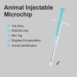 Pet FDX-B Microchip Seringa, Animal ID Chip, Cão e gato, 134.2KHz, ISO11784/85, 20pcs - Image 2