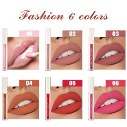 6 cores de veludo lábio maquiagem beleza longa duração labial esmalte creme matte gloss batom líquido novo copo antiaderente à prova dwaterproof água - Image 2