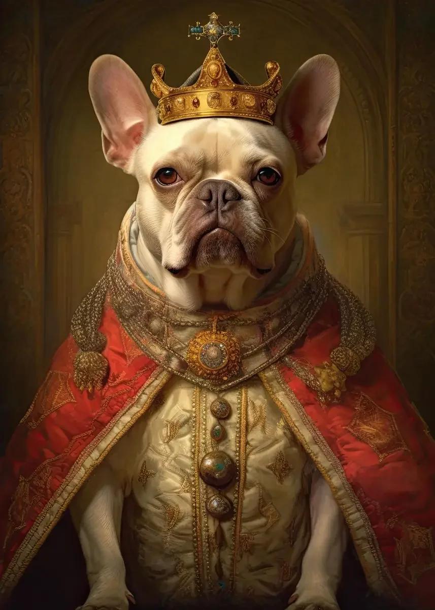 Modern Pet Retrato Estética Wall Art Dog Rei Animal Real Sail HD óleo sobre tela Cartazes e impressões Home Quarto Decoração - Image 1