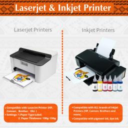 Winnertransfer-50% fabricante de papel de transferência térmica para papel de impressão leve da camisa da tela t para a impressora a laser & a jato de tinta a4 10 folhas - Image 6
