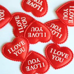 100 pçs em forma de coração esponja confetes pétalas de mesa com letras para o dia dos namorados decorações da festa de aniversário do casamento - Image 2