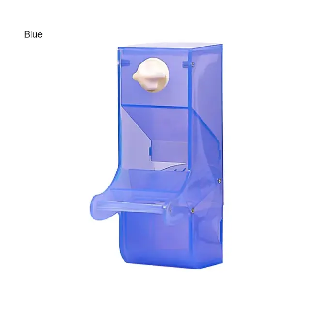 Alimentador Automático de Grande Capacidade com Suporte e Proteção contra Respingos para Ração de Pássaros e Papagaios