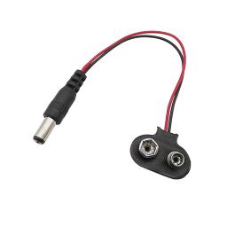 20/10/5 pces t tipo 9v dc bateria snap conector de alimentação cabo plugue clipe tambor jack conector adaptador para arduino uno r3 diy t tipo - Image 2