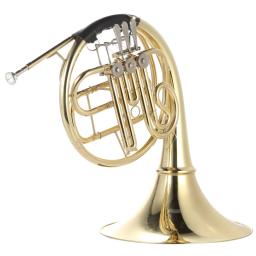 Single French Horn com Carry Case, 3 chaves, latão, laca dourada, Single-Row Split, instrumento de sopro, Cupronickel bocal, Bb - Image 6